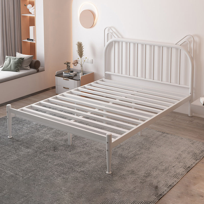 Contemporary Metal Full-Size Kids Bed Open-Frame Low Standard Bed