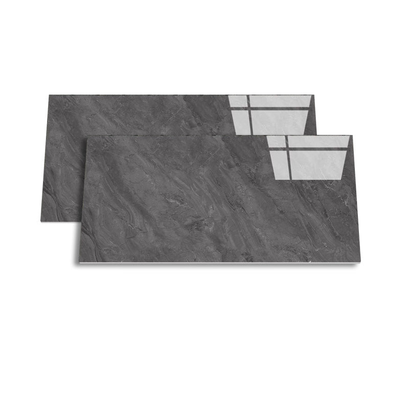 Retangular Ceramic 29.53"x59.06" Tile Glazed Singular Tile for Floor (2-Pack)