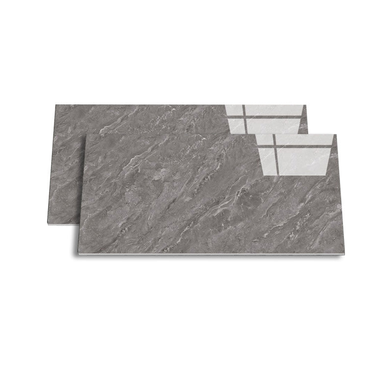 Retangular Ceramic 29.53"x59.06" Tile Glazed Singular Tile for Floor (2-Pack)