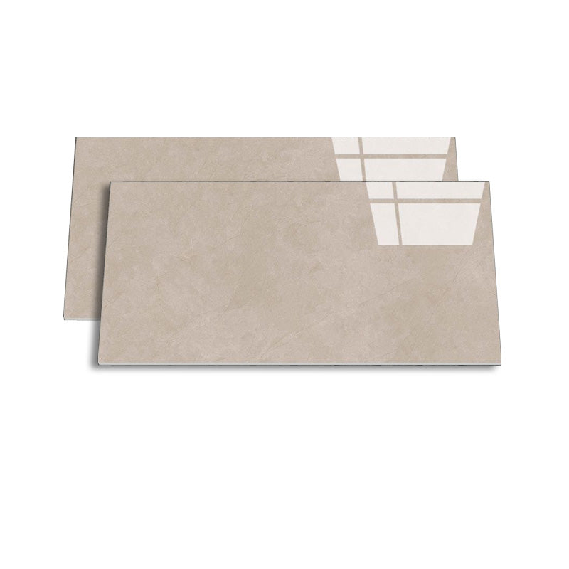 Retangular Ceramic 29.53"x59.06" Tile Glazed Singular Tile for Floor (2-Pack)