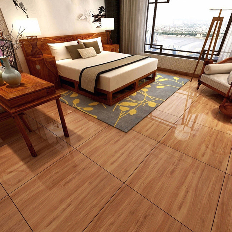 Glazed Square Floor Tile Porcelain Floor Tile with Wooden Pattern