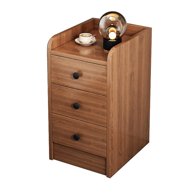 Modern Wooden Night Table Multi Drawers Nightstand for Bedroom