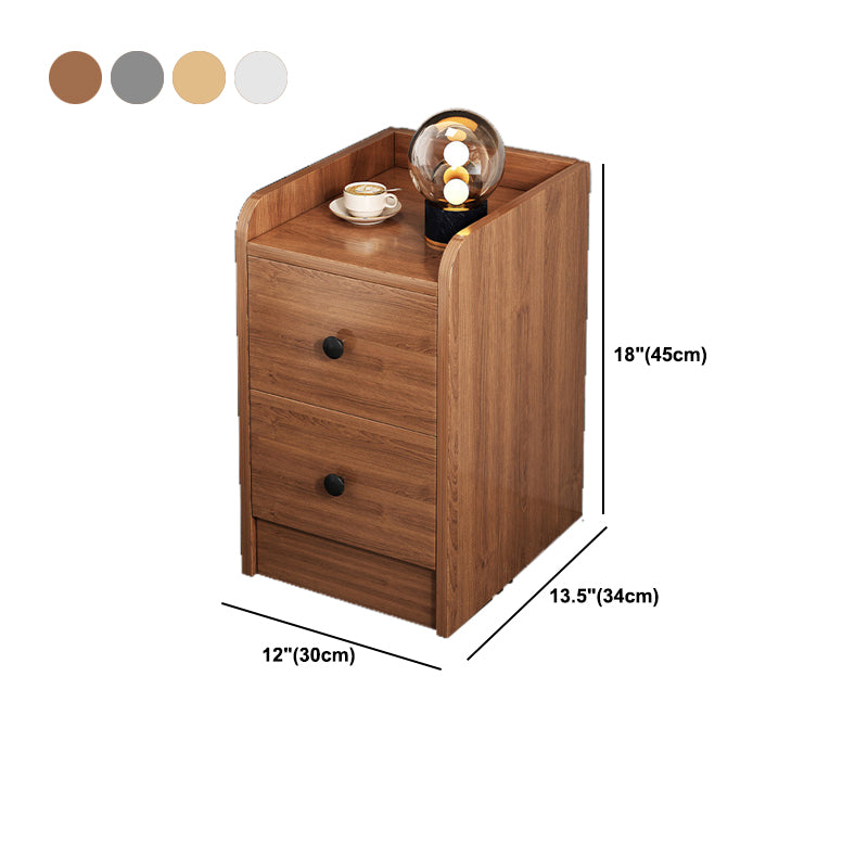 Modern Wooden Night Table Multi Drawers Nightstand for Bedroom