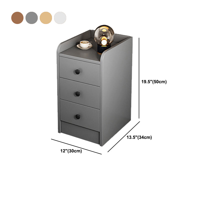 Modern Wooden Night Table Multi Drawers Nightstand for Bedroom