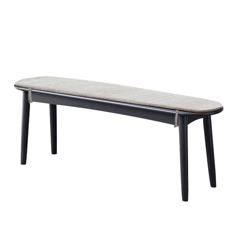 11.8" Wide Modern Seating Bench Solid Wood Pine Bench with Straight Legs