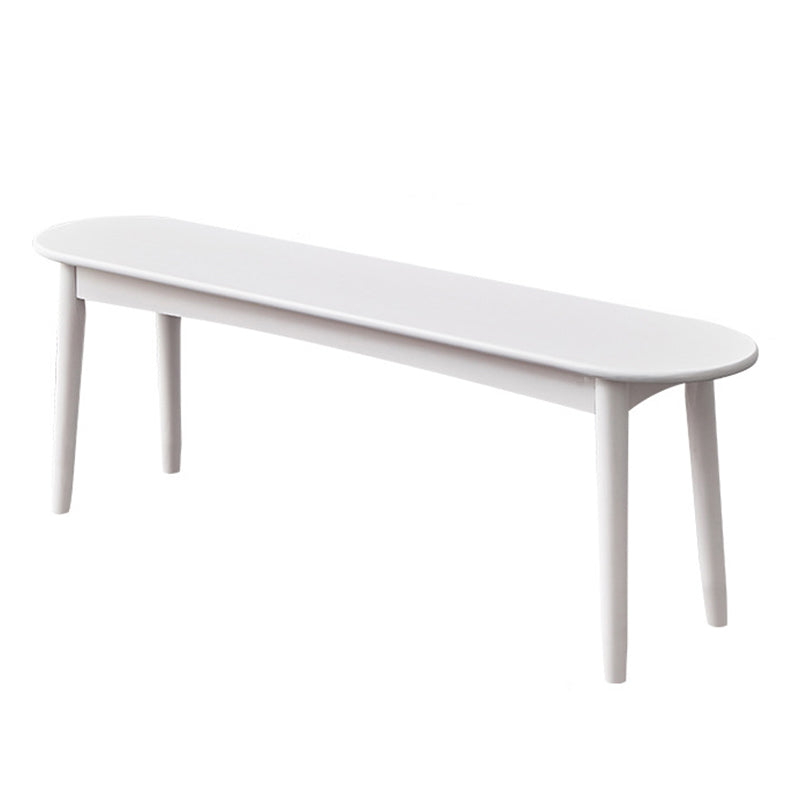 11.8" Wide Modern Seating Bench Solid Wood Pine Bench with Straight Legs