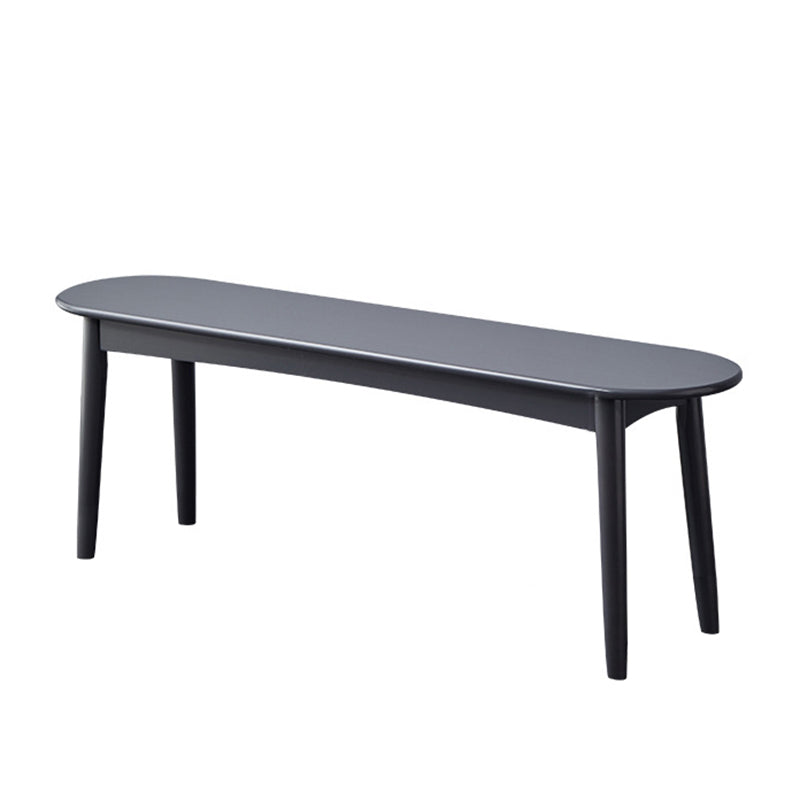 11.8" Wide Modern Seating Bench Solid Wood Pine Bench with Straight Legs