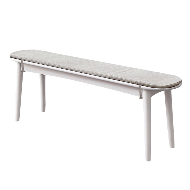 11.8" Wide Modern Seating Bench Solid Wood Pine Bench with Straight Legs