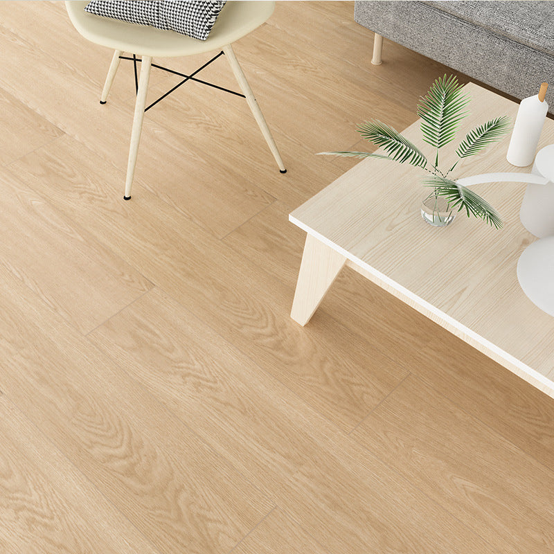 Modern 8" X 48" X 15mm Natural Solid Wood Laminate Flooring, Click-Lock, Waterproof