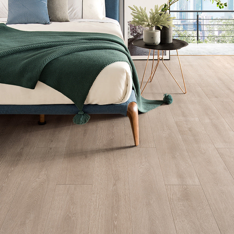 Modern 8" X 48" X 15mm Natural Solid Wood Laminate Flooring, Click-Lock, Waterproof