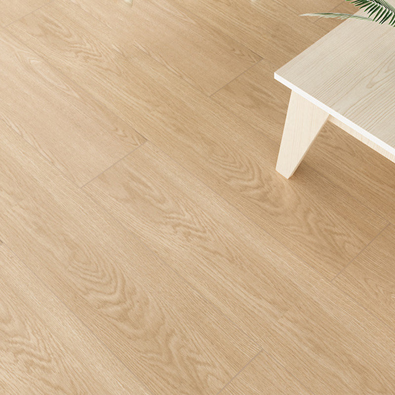 Modern 8" X 48" X 15mm Natural Solid Wood Laminate Flooring, Click-Lock, Waterproof