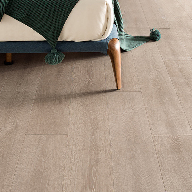 Modern 8" X 48" X 15mm Natural Solid Wood Laminate Flooring, Click-Lock, Waterproof