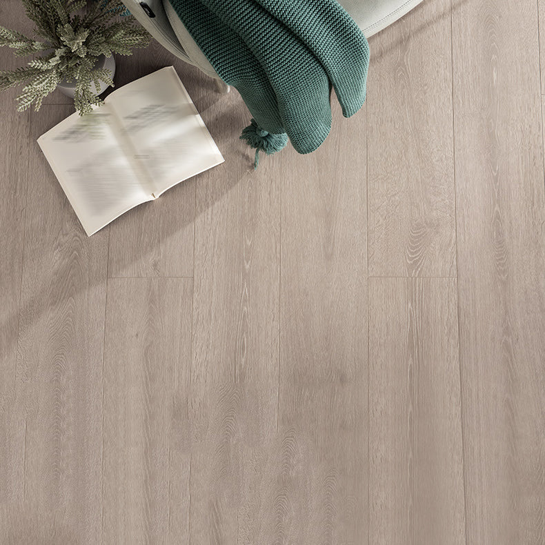 Modern 8" X 48" X 15mm Natural Solid Wood Laminate Flooring, Click-Lock, Waterproof