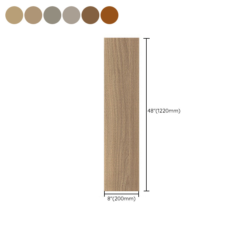 Modern 8" X 48" X 15mm Natural Solid Wood Laminate Flooring, Click-Lock, Waterproof