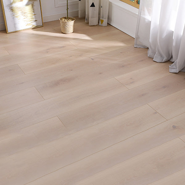 Modern 12mm Natural Solid Wood Laminate Flooring, Click-Lock, Waterproof