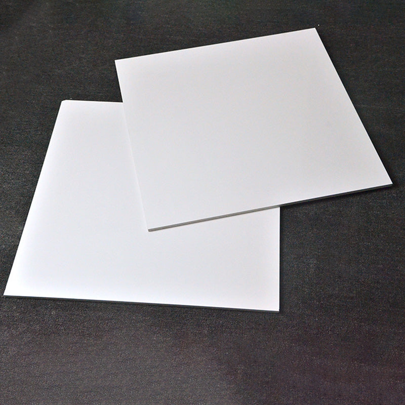 White Square Porcelain Singular Tile White No Pattern Tile for Wall and Floor