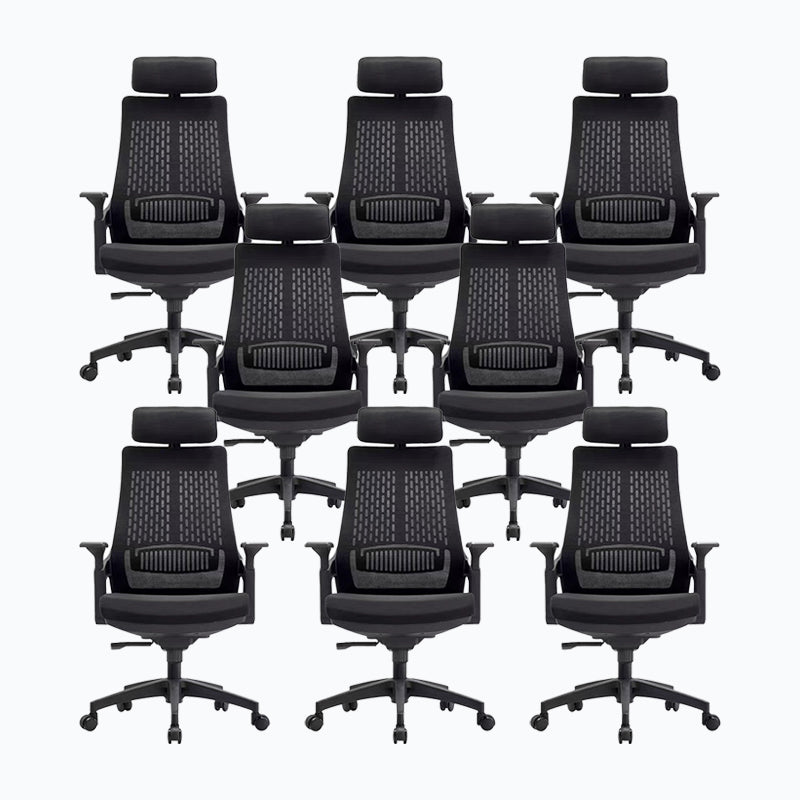 Modern Arms Included Swivel Chair High Back Ergonomic Task Chair