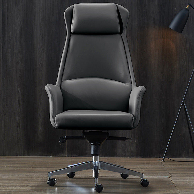 20" Wide Modern Managers Chair Leather High Back Executive Chair