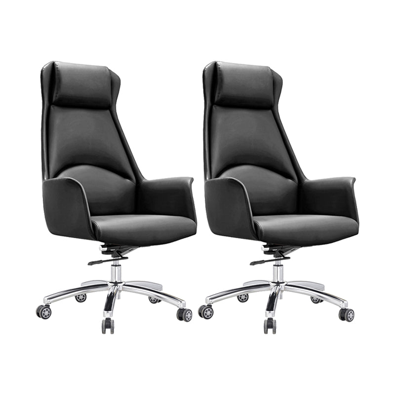 20" Wide Modern Managers Chair Leather High Back Executive Chair