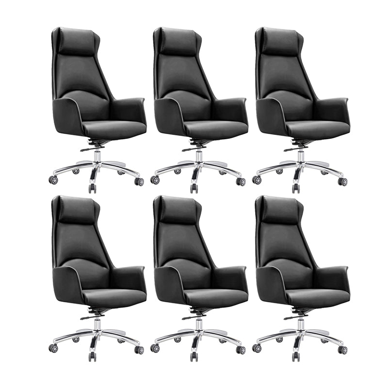 20" Wide Modern Managers Chair Leather High Back Executive Chair