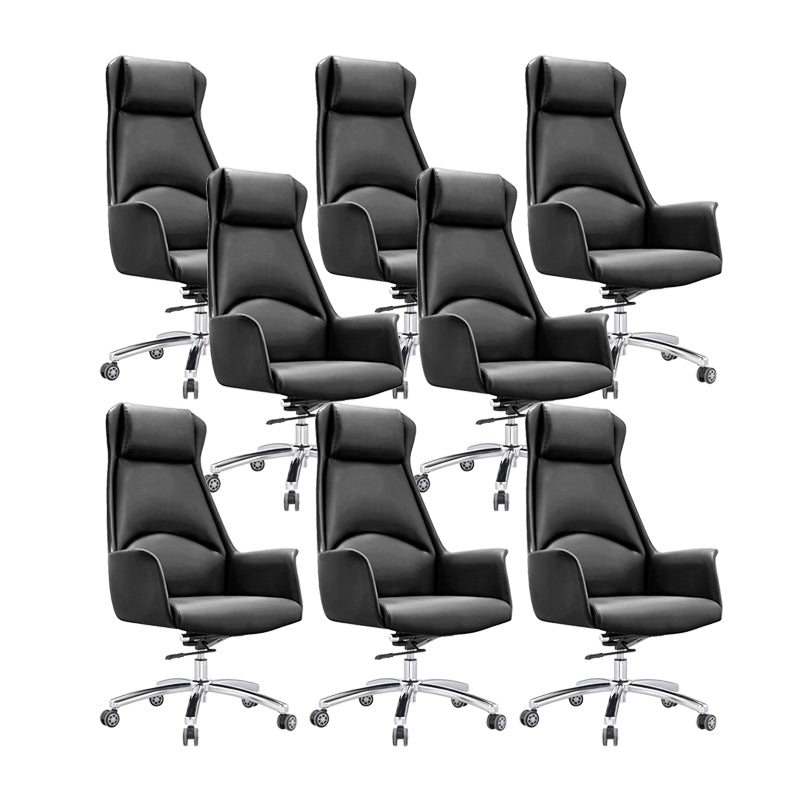 20" Wide Modern Managers Chair Leather High Back Executive Chair