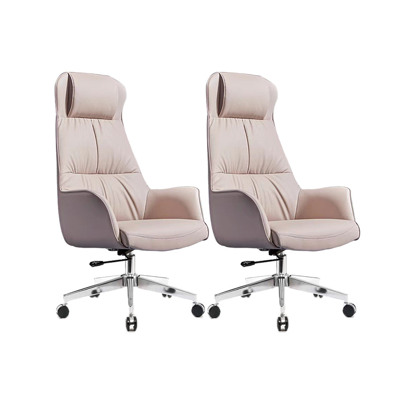 Contemporary No Distressing Managers Chair Faux Leather Office Chair