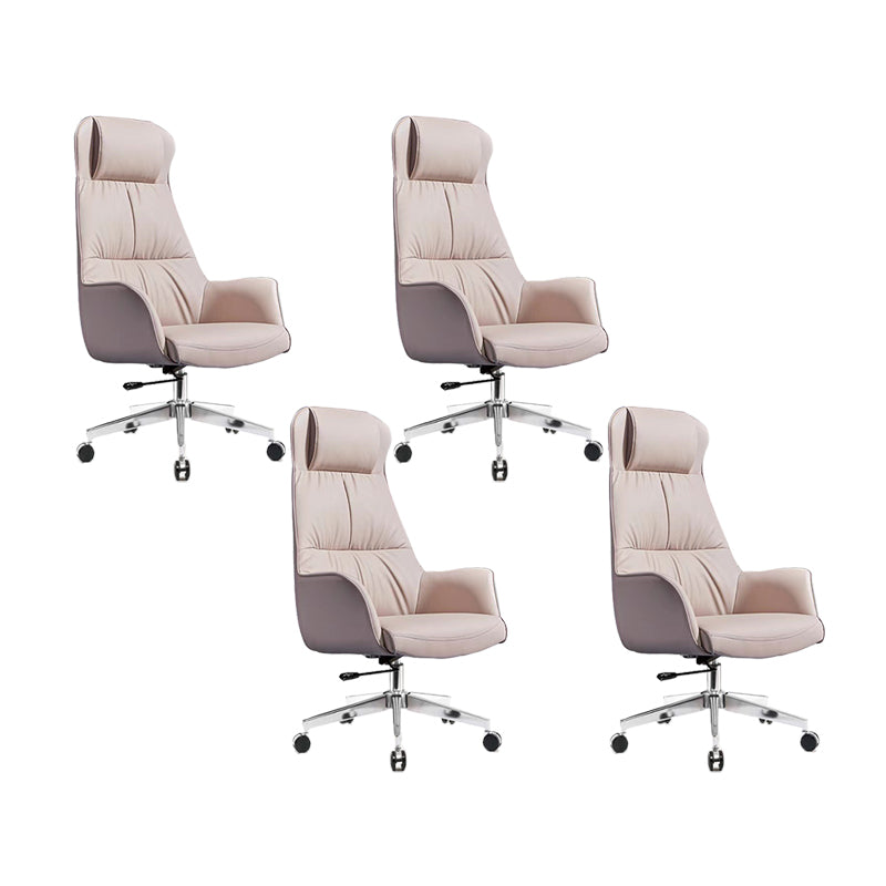 Contemporary No Distressing Managers Chair Faux Leather Office Chair