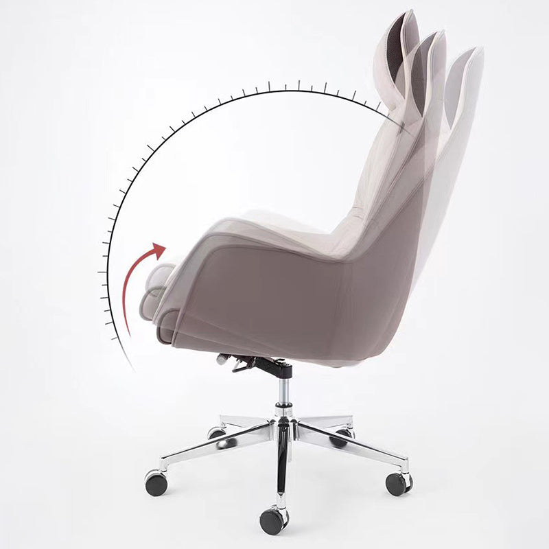 Contemporary No Distressing Managers Chair Faux Leather Office Chair