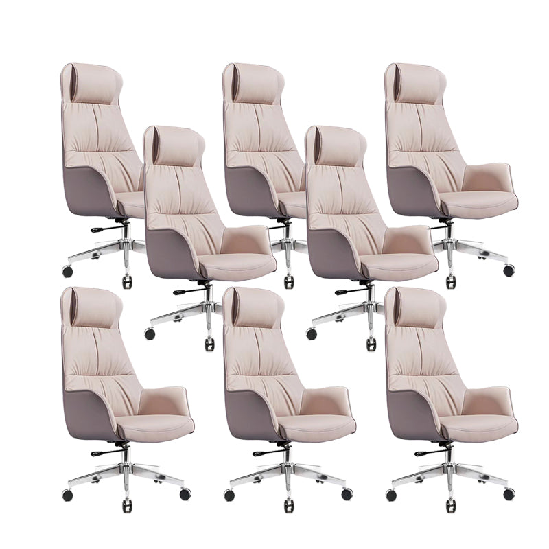 Contemporary No Distressing Managers Chair Faux Leather Office Chair