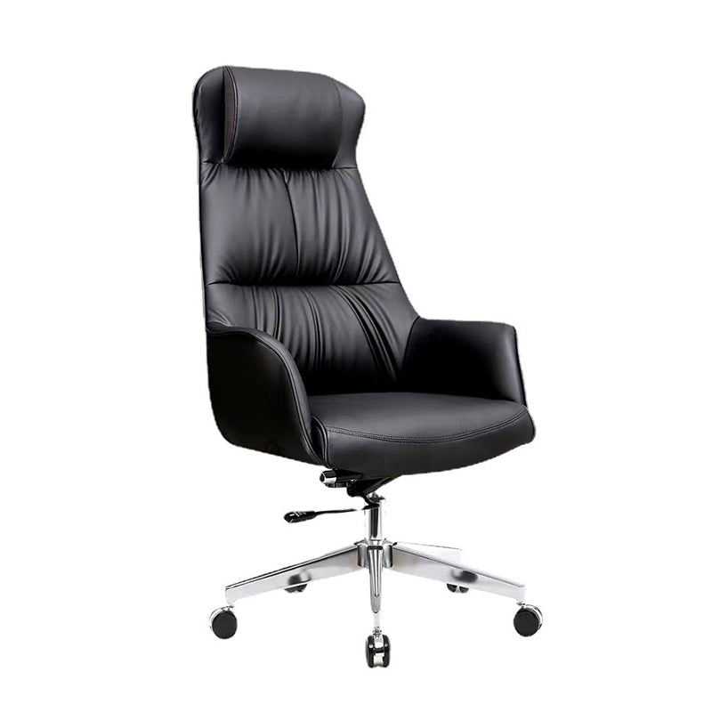 Contemporary No Distressing Managers Chair Faux Leather Office Chair