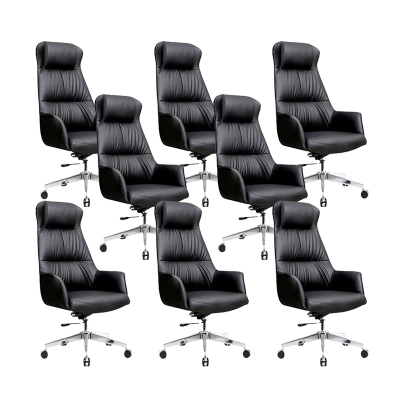 Contemporary No Distressing Managers Chair Faux Leather Office Chair