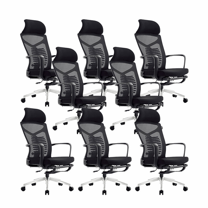 Arms Included Swivel Chair Ergonomic Mesh High-Back Office Chair