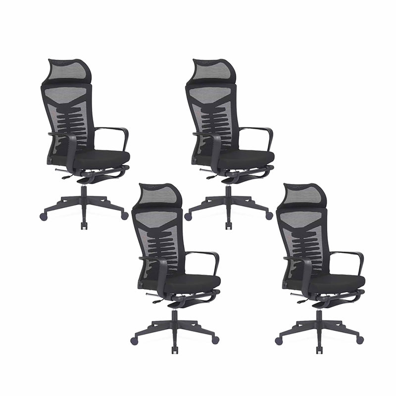 Arms Included Swivel Chair Ergonomic Mesh High-Back Office Chair