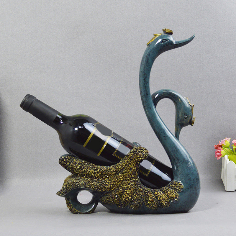 Glam Tabletop Wine Bottle Holder Resin Wine Rack Bottle for Kitchen