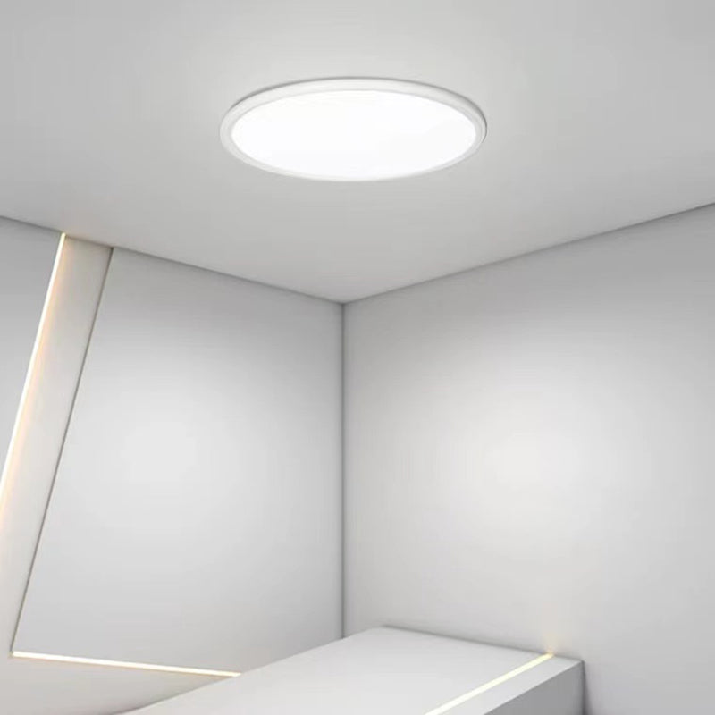 Metal Modern LED Flush Mount Geometric Shape Ceiling Light with Acrylic Shade