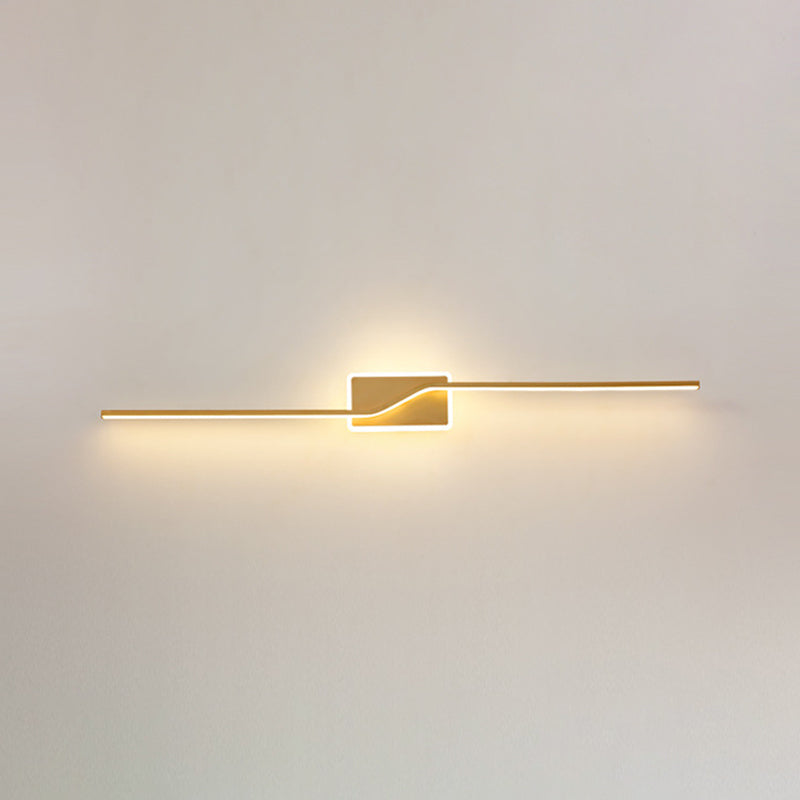 Contemporary Vanity Lights Metal Wall Light Fixtures in Gold for Bathroom