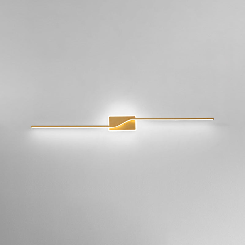 Contemporary Vanity Lights Metal Wall Light Fixtures in Gold for Bathroom