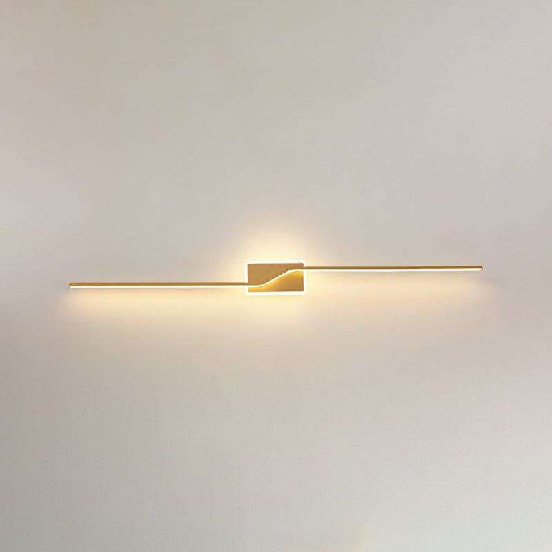 Contemporary Vanity Lights Metal Wall Light Fixtures in Gold for Bathroom