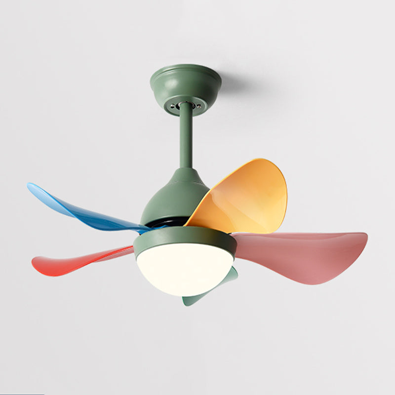 Nordic Style Metal Ceiling Fan Lamp Ball Shape Ceiling Fan Light for Children's Room