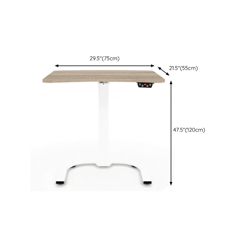 21" Wide Contemporary Standing Desk Adjustable Wooden Writing Desk