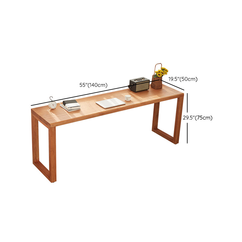 29.53" Tall Writing Desk Rectangular Wooden Writing Desk with Sled Base for Home