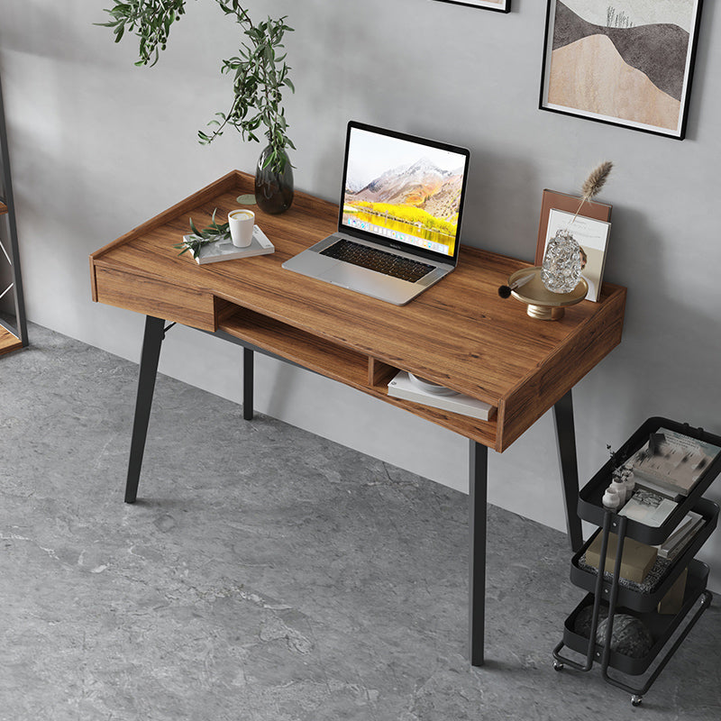 Industrial Writing Desk Parsons Wooden Office Desk with 1 Storage Drawer