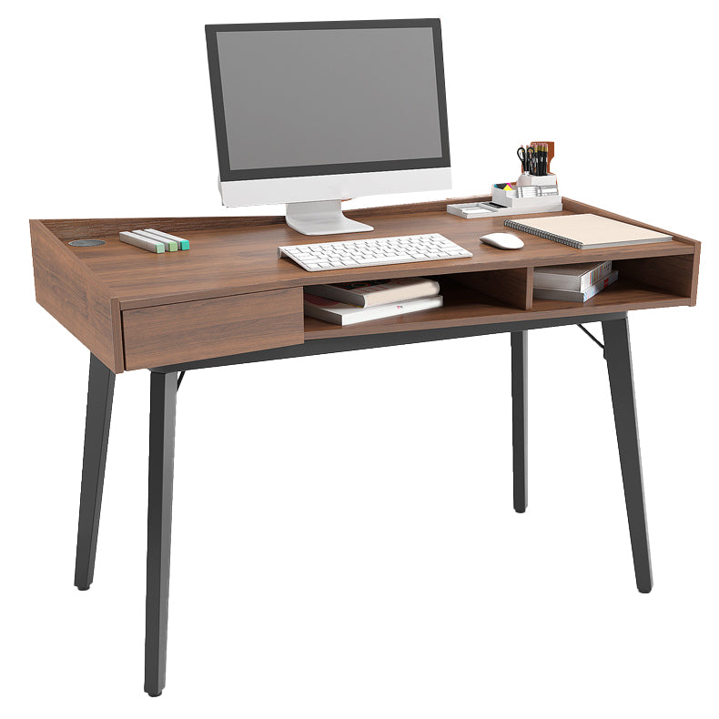 Industrial Writing Desk Parsons Wooden Office Desk with 1 Storage Drawer