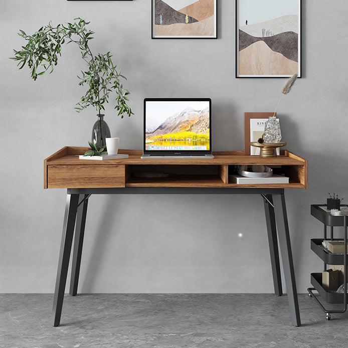 Industrial Writing Desk Parsons Wooden Office Desk with 1 Storage Drawer