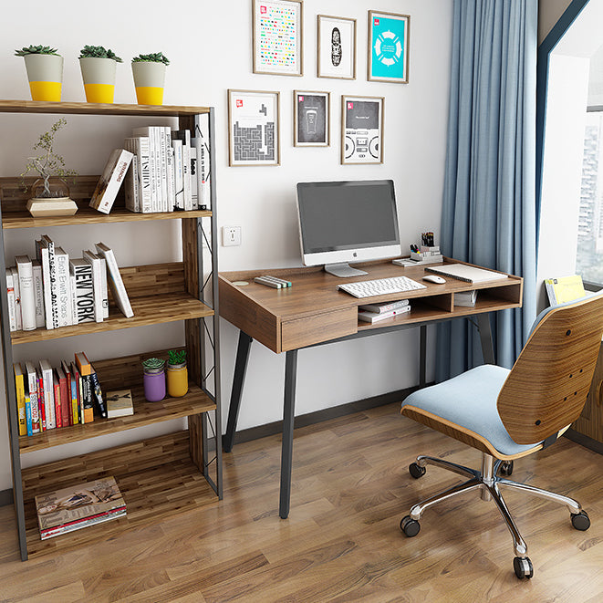 Industrial Writing Desk Parsons Wooden Office Desk with 1 Storage Drawer