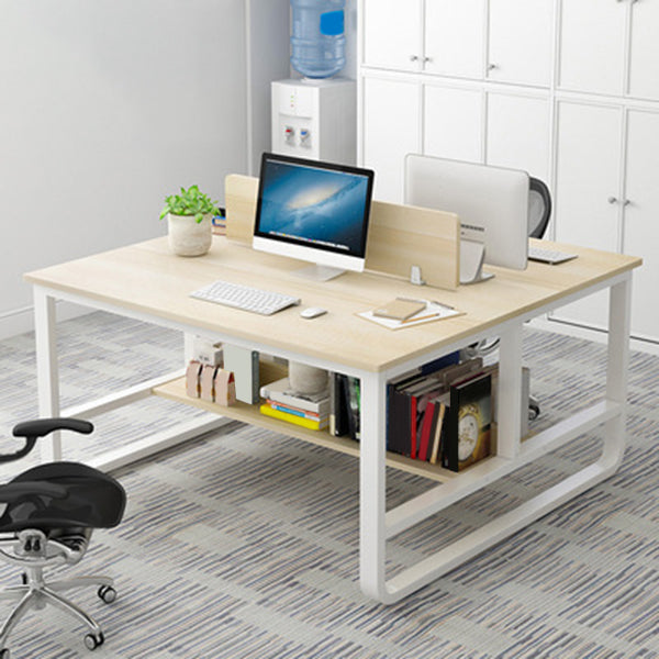 Industrial Writing Desk Rectangular Wooden Computer Desk with Storage