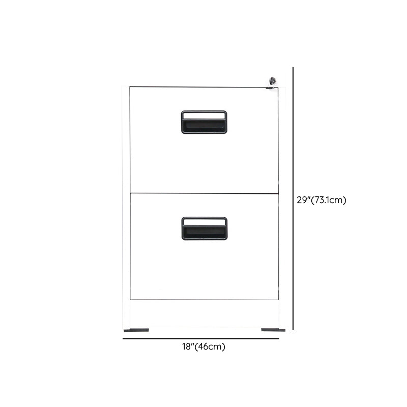 Traditional Metal Cabinet with Drawers Fire-Resistant Vertical File Cabinet