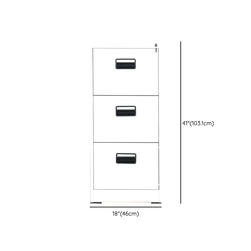 Traditional Metal Cabinet with Drawers Fire-Resistant Vertical File Cabinet