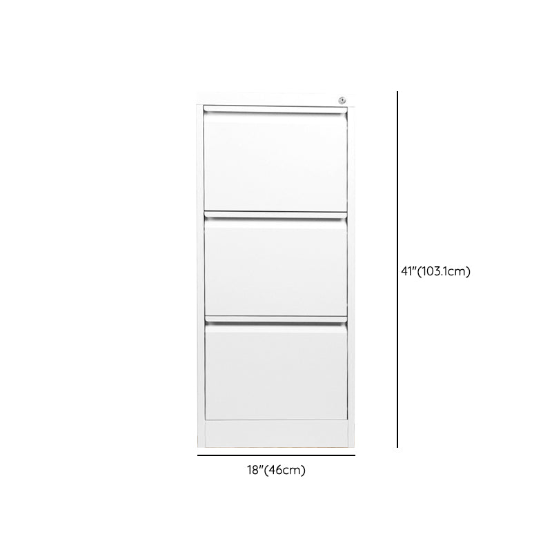 Traditional Metal Cabinet with Drawers Fire-Resistant Vertical File Cabinet