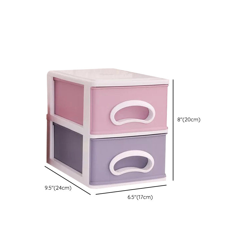 File Cabinet Plastic Lateral Modern Filing Cabinet with Drawers for Home or Office